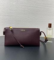 Loewe Joya Pouch In Nappa Calfskin Burgundy - 22x11x6cm - 2