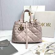 Medium Dior Toujours Bag Powder Pink Macrocannage Calfskin - 28.5x21.5x17cm - 3