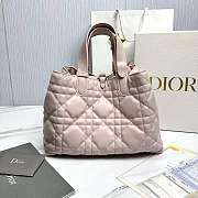Medium Dior Toujours Bag Powder Pink Macrocannage Calfskin - 28.5x21.5x17cm - 4