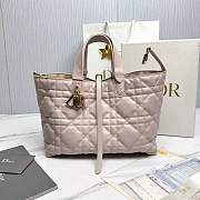 Medium Dior Toujours Bag Powder Pink Macrocannage Calfskin - 28.5x21.5x17cm - 5