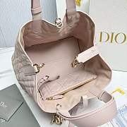 Medium Dior Toujours Bag Powder Pink Macrocannage Calfskin - 28.5x21.5x17cm - 6