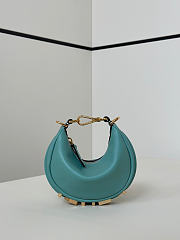 Nano Fendigraphy Black Leather Charm Tiffany - 16.5x14x5cm - 6