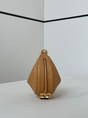 Nano Fendigraphy Black Leather Charm Brown - 16.5x14x5cm - 5