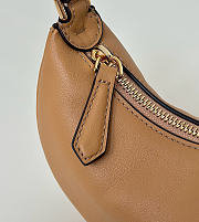 Nano Fendigraphy Black Leather Charm Brown - 16.5x14x5cm - 4