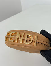 Nano Fendigraphy Black Leather Charm Brown - 16.5x14x5cm - 3