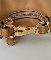 Nano Fendigraphy Black Leather Charm Brown - 16.5x14x5cm - 2