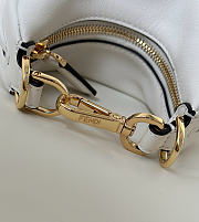 Nano Fendigraphy Black Leather Charm White - 16.5x14x5cm - 4