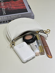 Nano Fendigraphy Black Leather Charm White - 16.5x14x5cm - 3