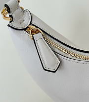 Nano Fendigraphy Black Leather Charm White - 16.5x14x5cm - 2