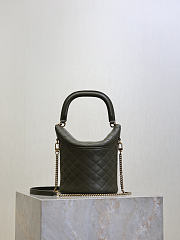 YSL Gaby Bucket Bag In Lambskin Green - 19x17x15cm - 5