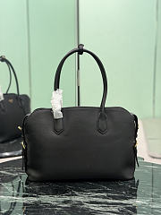 Prada Large Leather Tote Bag Black 1BG600 - 35×24.5×13.5cm - 5