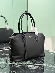 Prada Large Leather Tote Bag Black 1BG600 - 35×24.5×13.5cm - 3