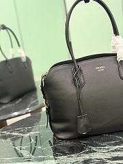 Prada Large Leather Tote Bag Black 1BG600 - 35×24.5×13.5cm - 2