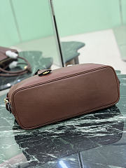 Prada Large Leather Tote Bag Brown 1BG600 - 35×24.5×13.5cm - 3