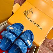 LV Pool Pillow Comfort Mule Denim Blue 1AJN76 - 5
