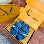LV Pool Pillow Comfort Mule Denim Blue 1AJN76 - 3