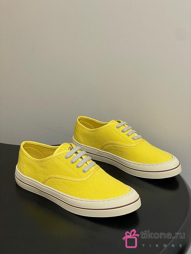 Loro Piana Nantucket Walk Sneaker Cotton Minty Lemon (20I8) - 1