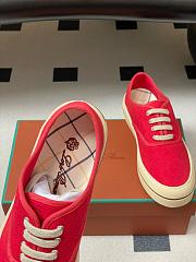 Loro Piana Nantucket Walk Sneaker Cotton Red Tango (R354) - 6