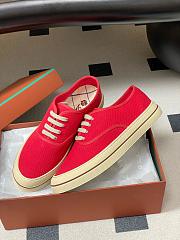 Loro Piana Nantucket Walk Sneaker Cotton Red Tango (R354) - 5