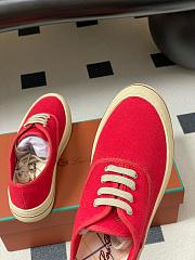 Loro Piana Nantucket Walk Sneaker Cotton Red Tango (R354) - 4