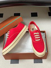 Loro Piana Nantucket Walk Sneaker Cotton Red Tango (R354) - 3
