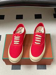 Loro Piana Nantucket Walk Sneaker Cotton Red Tango (R354) - 2