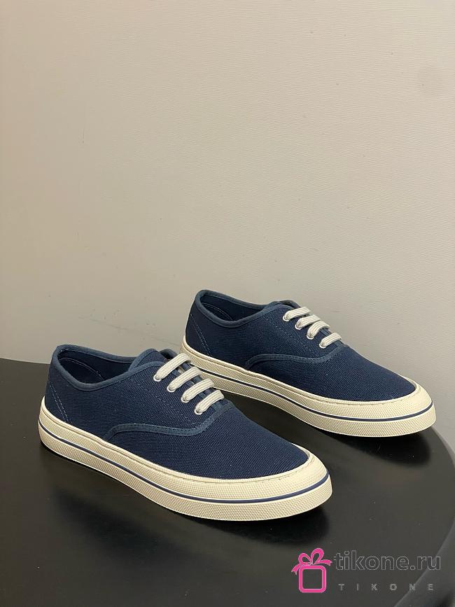 Loro Piana Nantucket Walk Sneaker Cotton Blue Navy (W000) - 1