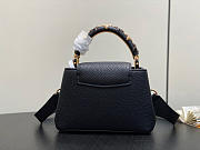LV Capucines Mini Taurillon Leather Black M14976 - 21x13.6x8cm - 4