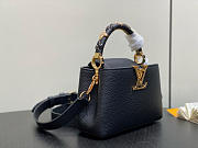 LV Capucines Mini Taurillon Leather Black M14976 - 21x13.6x8cm - 3