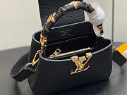 LV Capucines Mini Taurillon Leather Black M14976 - 21x13.6x8cm - 2