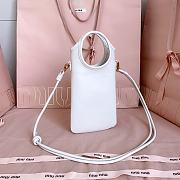 Miumiu Leather Smartphone Case White 5ZT080 - 21x12.5cm - 3