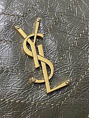YSL Niki Medium Shopping In Vintage Leather Green Gold Tone - 33x27x14cm - 3