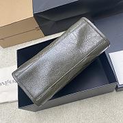 YSL Niki Small Shopping In Vintage Leather Green Gold Tone - 25x19x10cm - 4