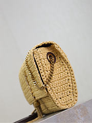 YSL Kate 99 Raffia Bag Natural - 26x13.5x4.5cm - 5