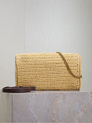 YSL Kate 99 Raffia Bag Natural - 26x13.5x4.5cm - 4