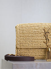 YSL Kate 99 Raffia Bag Natural - 26x13.5x4.5cm - 2