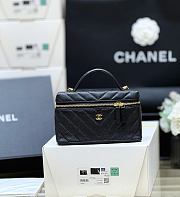 Chanel Vanity with Chain Grained Shiny Calfskin & Gold-Tone Metal Black AP5212 - 19.5x17x5cm - 1