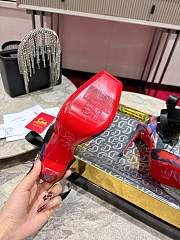 Christian Louboutin Crepe Satin Roses Cassia Lace Up 100 Pumps Multicolor - 2