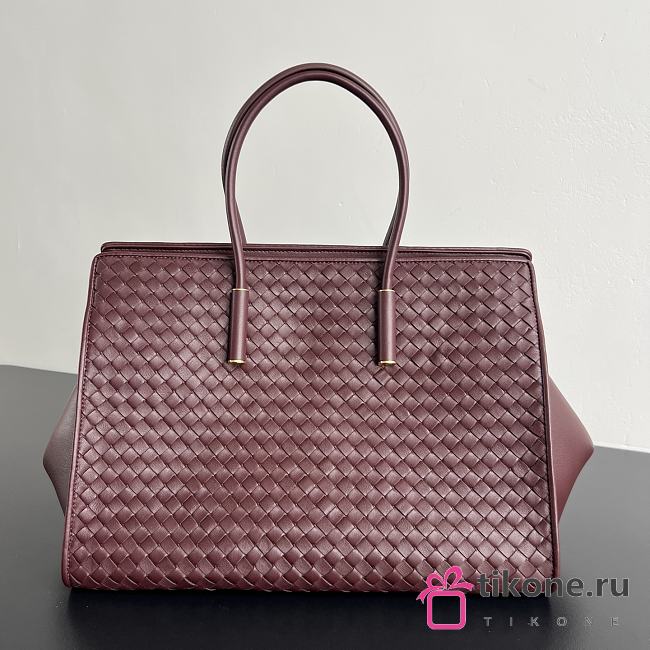 Bottega Veneta Barbara Tote Burgundy - 37x27x24cm - 1