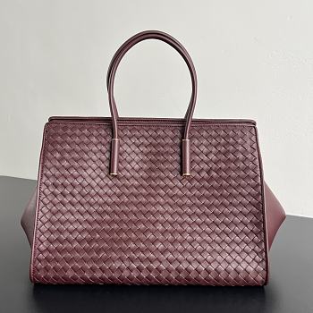 Bottega Veneta Barbara Tote Burgundy - 37x27x24cm