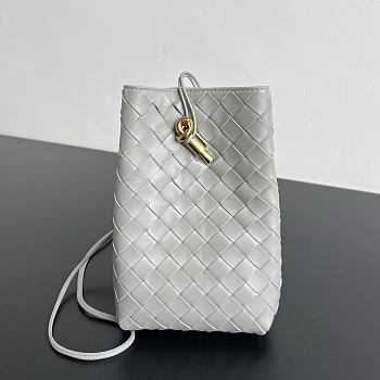Bottega Veneta Andiamo Phone Pouch Gray - 21.5x14x7cm
