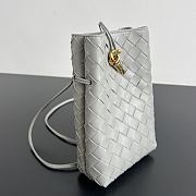 Bottega Veneta Andiamo Phone Pouch Gray - 21.5x14x7cm - 6