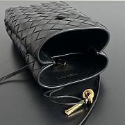 Bottega Veneta Andiamo Phone Pouch Black - 21.5x14x7cm - 6