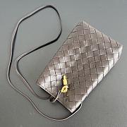 Bottega Veneta Andiamo Phone Pouch Chocolate - 21.5x14x7cm - 2