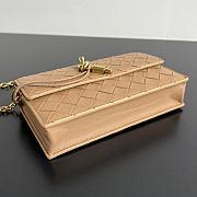 Bottega Veneta Andiamo Pouch On Chain Pale Brown - 19x12.6x2cm - 3