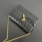 Bottega Veneta Andiamo Pouch On Chain Black - 19x12.6x2cm - 4