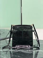 Prada Bonnie Leather Mini Shoulder Bag Black 1BH229 - 20x19.5x7cm - 5