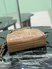 Prada Bonnie Leather Mini Shoulder Bag Brown 1BH229 - 20x19.5x7cm - 3