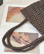 The Row Estelle Tote Raffia Dark Brown - 27.5x17x14cm - 2