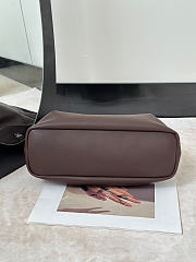 The Row Agnes Leather Bag Dark Brown - 30x15x20cm - 5